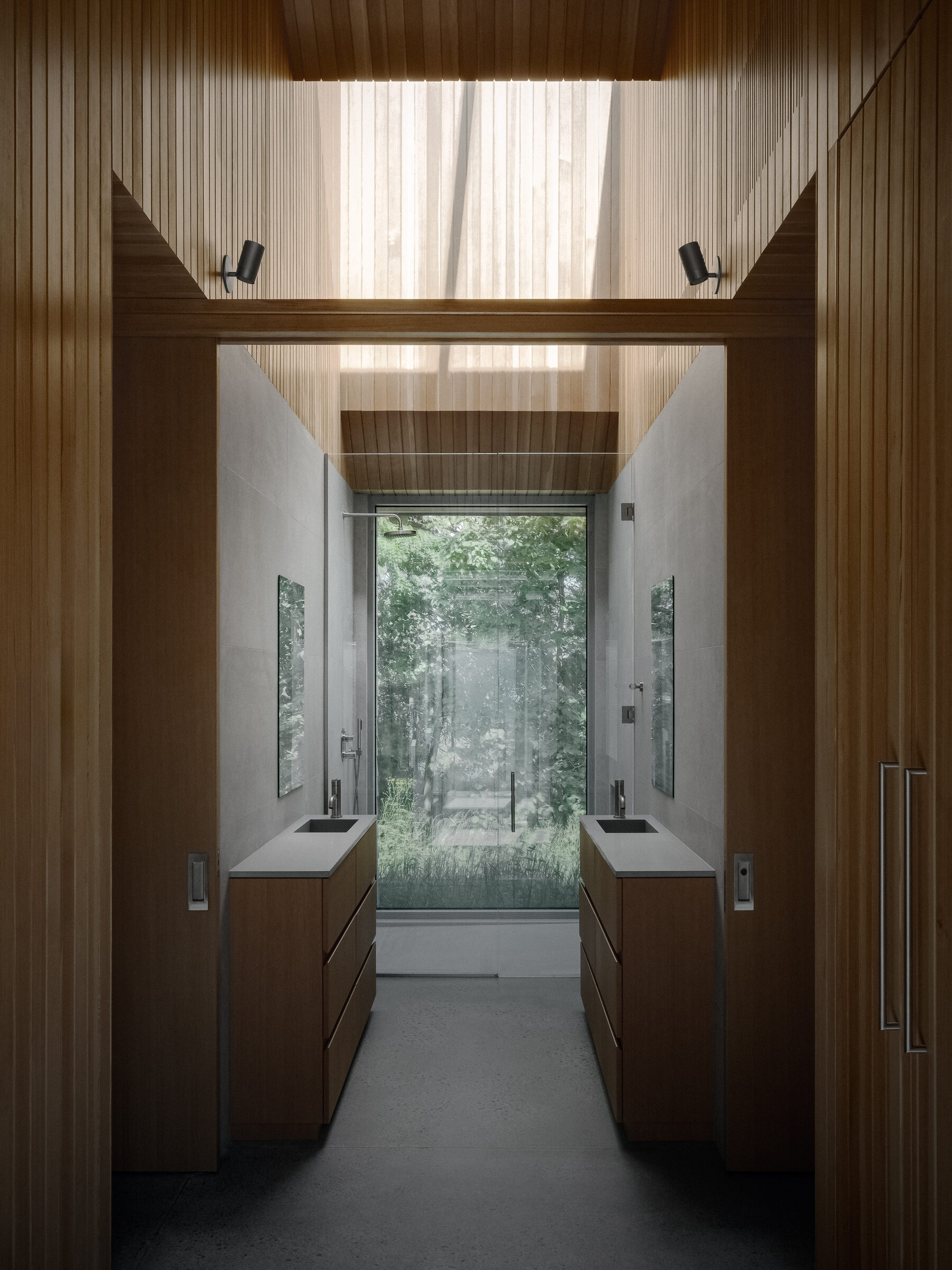 Primary bathroom, double vanities